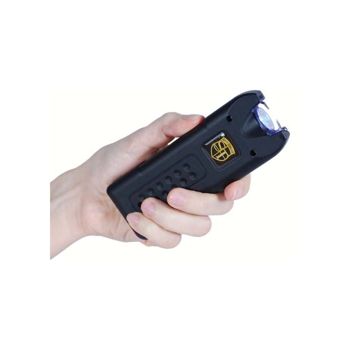 80 Million Volt MultiGuard Stun Gun with Alarm and Flashlight – Rechargeable Personal Safety Device in Black - Inside The Bars