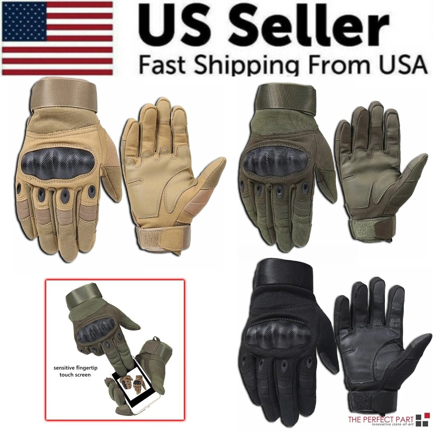 Full-Finger Tactical Motorcycle Racing Gloves for Motocross - Inside The Bars