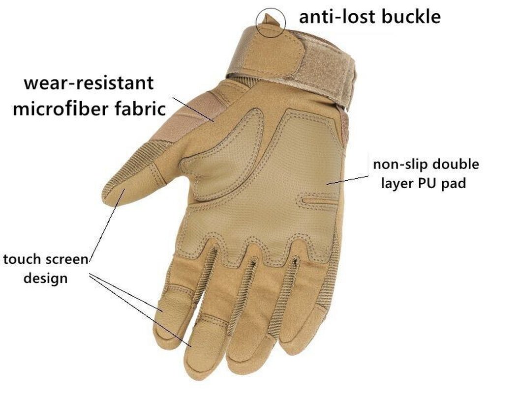 Full-Finger Tactical Motorcycle Racing Gloves for Motocross - Inside The Bars