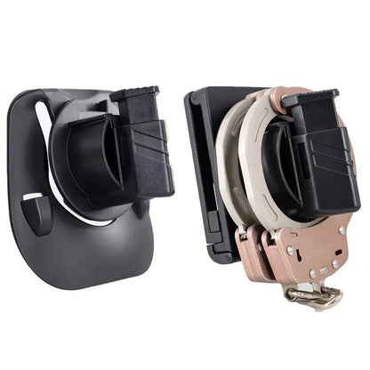 Tactical Quick-Release Handcuff Holder with Universal Waist Belt Loop - Durable and Efficient Pouch - Inside The Bars