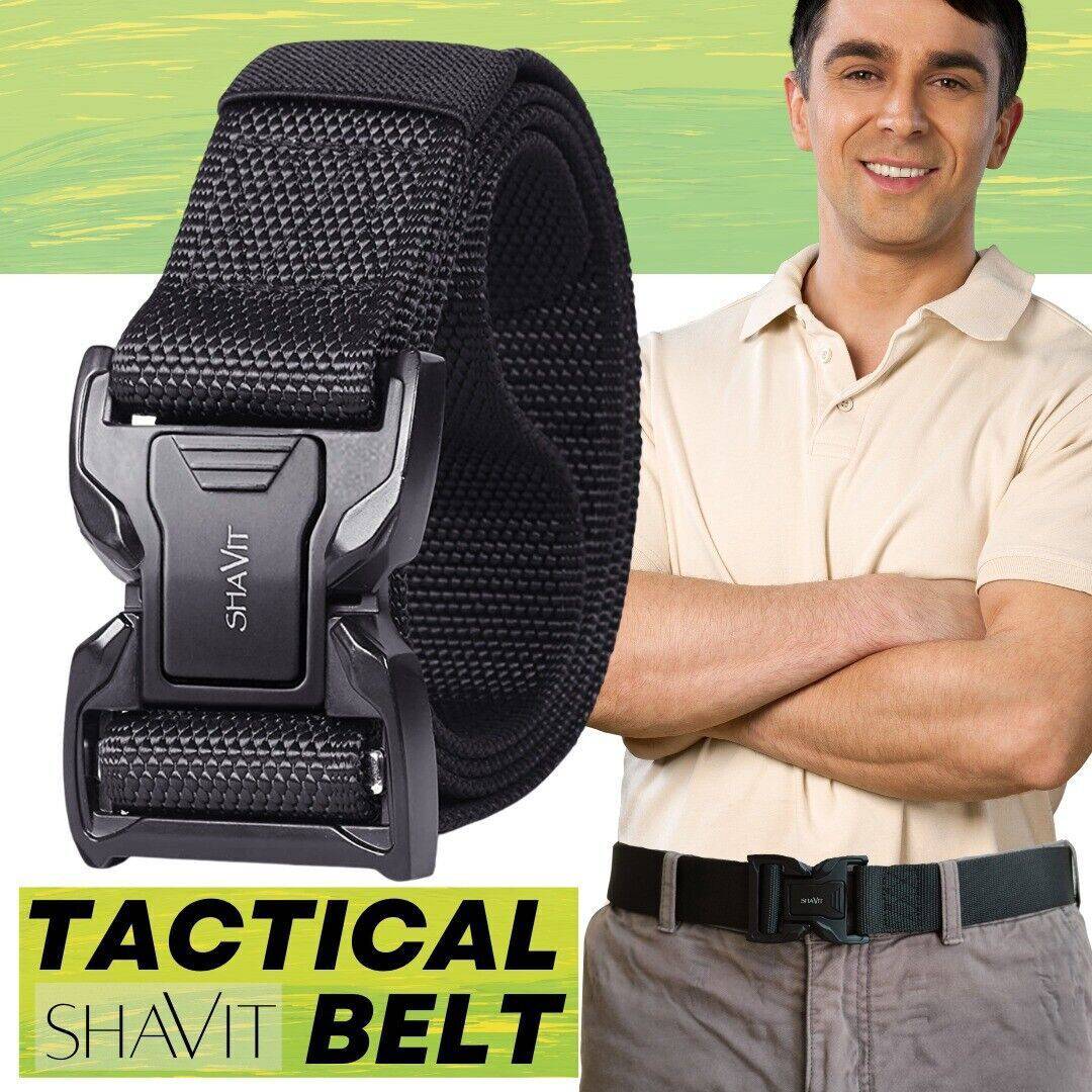 SHAVIT Tactical Rigger Belt for Men - Durable Nylon Webbing for Hiking and Outdoor Work - Inside The Bars