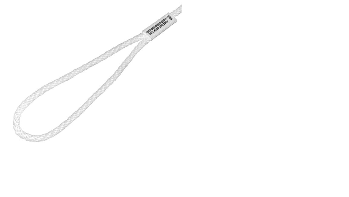 TH Marine Dock Line 3/8in x 15ft Soild Braid White - Inside The Bars