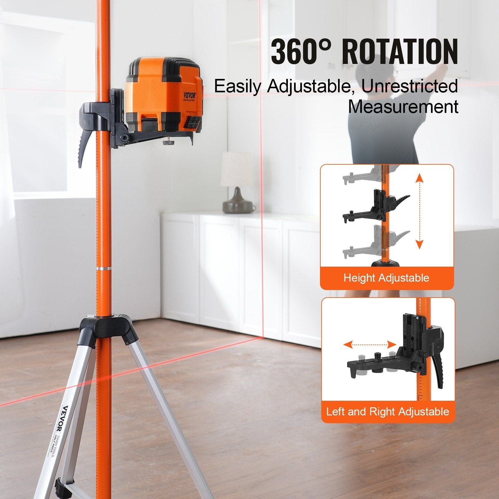 VEVOR Laser Level Tripod 1/4