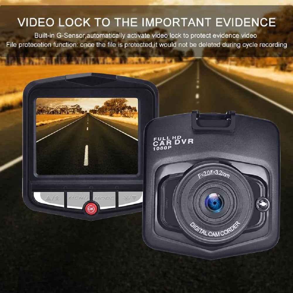 Car DVR Dash Cam 1080P with Night Vision, G-Sensor & 170° Wide Angle 2.4