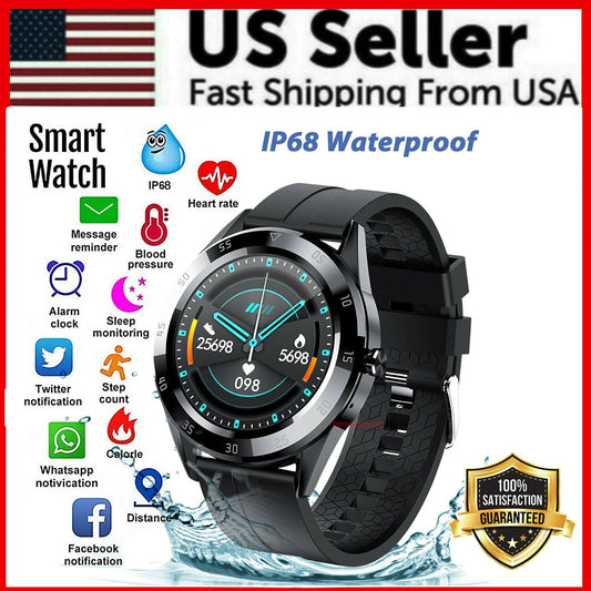 Waterproof Bluetooth Smart Watch Phone Mate Heart Rate Tracker for Ios Android - Inside The Bars