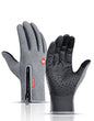 Winter Gloves Touch Screen Riding Motorcycle Sliding Waterproof Sports Gloves With Fleece - Inside The Bars