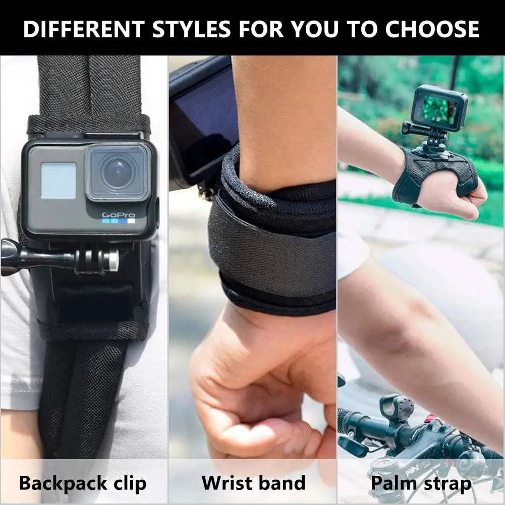 Wrist Strap Arm Plam Ankle Mount Band Holder Cycling Mount for GoPro 13 12 11 10 9 Insta360 X3 X4 DJI Action 5 Pro 4 Accessories - Inside The Bars