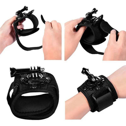 Wrist Strap Arm Plam Ankle Mount Band Holder Cycling Mount for GoPro 13 12 11 10 9 Insta360 X3 X4 DJI Action 5 Pro 4 Accessories - Inside The Bars