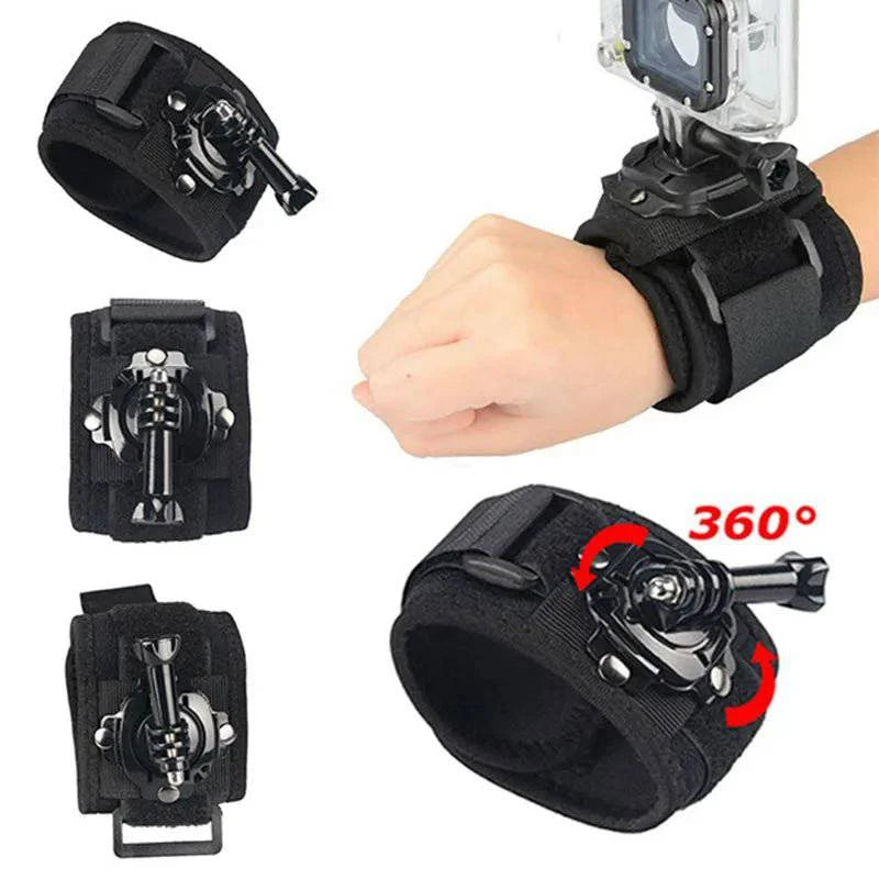 Wrist Strap Arm Plam Ankle Mount Band Holder Cycling Mount for GoPro 13 12 11 10 9 Insta360 X3 X4 DJI Action 5 Pro 4 Accessories - Inside The Bars