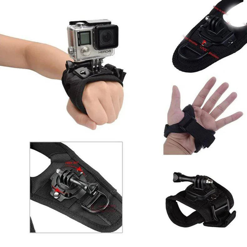 Wrist Strap Arm Plam Ankle Mount Band Holder Cycling Mount for GoPro 13 12 11 10 9 Insta360 X3 X4 DJI Action 5 Pro 4 Accessories - Inside The Bars