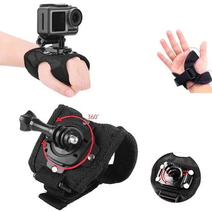 Wrist Strap Arm Plam Ankle Mount Band Holder Cycling Mount for GoPro 13 12 11 10 9 Insta360 X3 X4 DJI Action 5 Pro 4 Accessories - Inside The Bars